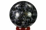 Polished, Indigo Gabbro Sphere - Madagascar #135770-1